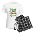 thumbnail image 4 of CafePress - Jesus Is The Reason Women's Light Pajamas - Women's Short Sleeve Print T-Shirt and Pants Light Cotton Pajama Set, 4 of 7