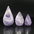 thumbnail image 3 of 1 Piece Natural Purple Peacock Stone Teardrop | Mystical Blue-Purple Flash Healing Stone | 8-9cm/110g | Energy Pendant, Meditation Decor | Shipped from China, 3 of 6