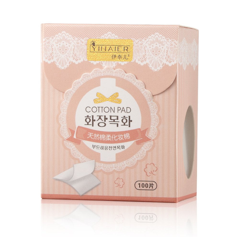 JUST BUY IT 100PCS/Box Natural Cotton Pads Women Face Cleaning Makeup