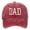 Wine, variant on Clearance! Audhol Dad Gifts Dad 2025 Promoted To Dad 2025 Hats for Men Aesthetic Washed Distressed Baseball Cap Dad Embroidered Pigment Dyed Profile Cotton Cap Dad Hat Light Blue One Size