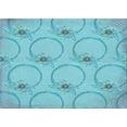 thumbnail image 1 of Ahgly Company Machine Washable Indoor Rectangle Transitional Macaw Blue Green Area Rugs, 8' x 12', 1 of 7