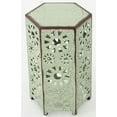 thumbnail image 2 of Noble House Wanda 12" Indoor Crackle Sunburst Iron Side Table in Green, 2 of 5