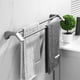 thumbnail image 5 of Toallero doble de acero inoxidable for baño, soporte de pared for toallas, sin necesidad de taladrar., 5 of 5