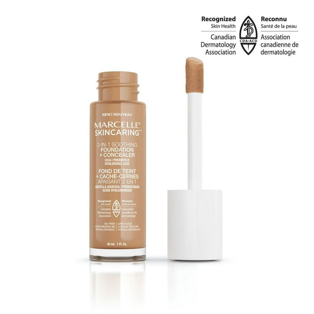 Marcelle Skincaring Fond de teint et cache-cernes apaisant 2 en 1