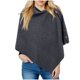 thumbnail image 1 of Capa larga con botones para mujer, chal para mujer, chal tejido, cárdigan, capa de lana, tops con hombros descubiertos, chales, bufanda, chal de color liso para mujer, ropa para muñecas, 1 of 4