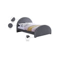 thumbnail image 2 of Meridian Furniture Brody Grey Velvet Full Bed, 2 of 7