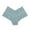 Blue, variant on Women's Floral Lace Underwear Scalloped Mid Rise Soft Stretch Boxers Shorts Panties Bottoms, Coffee, Size L