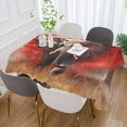 thumbnail image 5 of BZSMCE Square Tablecloth Elephant Running Pattern Tableclothes, 5 of 9