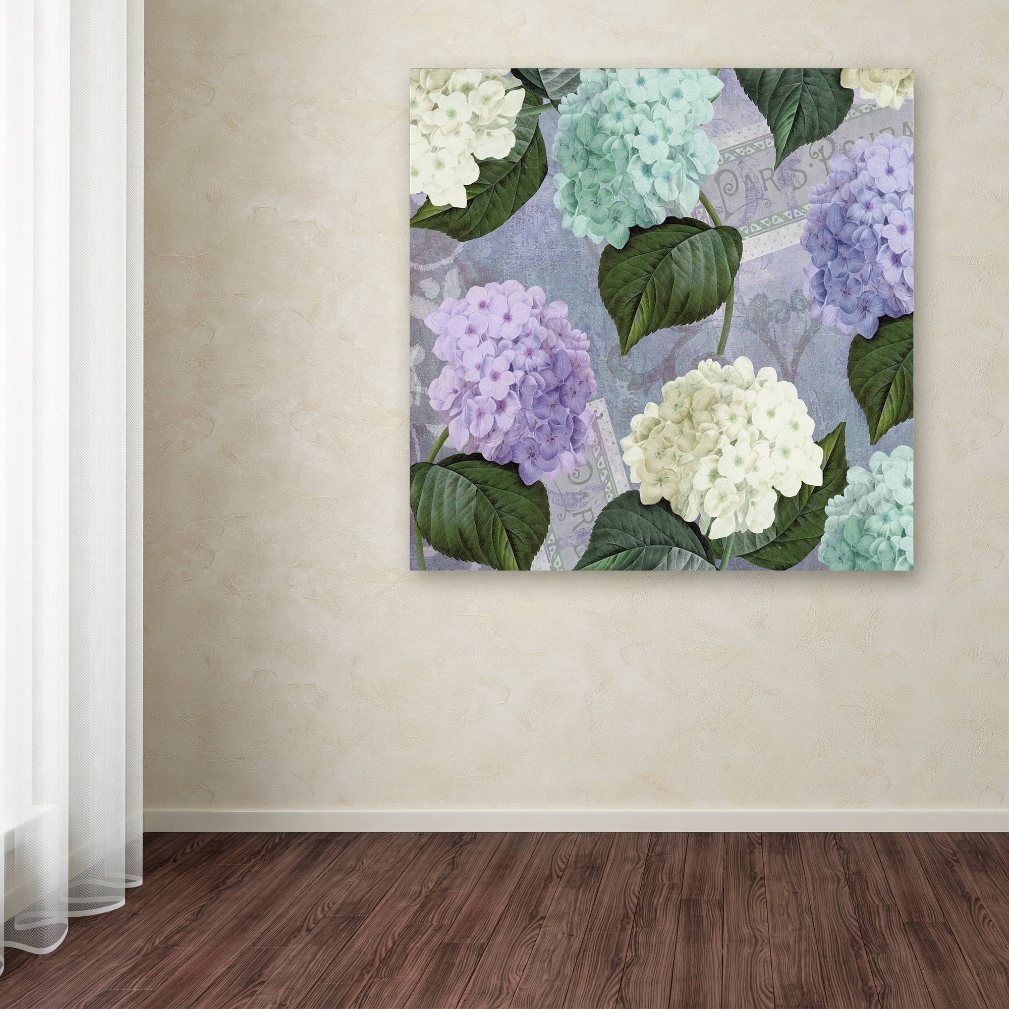 Trademark Fine Art "Hortensia Lavenders" Canvas Art by Color Bakery