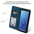 thumbnail image 2 of Samsung Galaxy S9 Case, Dteck Smooth PU Leather Flip Folio Wallet Card Slots Case Cover Stand Feature & Magnetic Closure For Samsung Galaxy S9 , Blue, 2 of 7