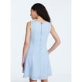 thumbnail image 3 of Free Assembly Women's and Women's Plus Sleeveless Denim Panel Mini Dress, Sizes XS-4X, 3 of 4