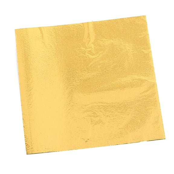 100 láminas doradas de imitación de pan de oro para manualidades, decoración del hogar, muebles y pintura. dorado