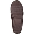 thumbnail image 7 of SNUGRUGS Men's Rubber Sole Suede Sheepskin Moccasin Slippers - Dark Brown - US 16, 7 of 7