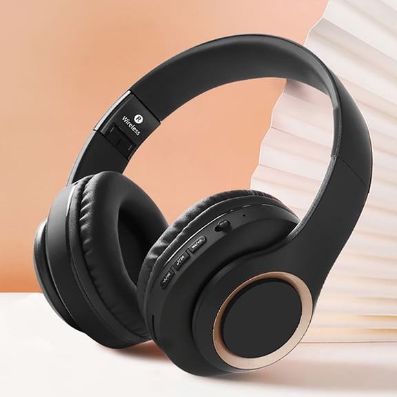 Hwkond Headphones Wireless Headset Wireless Bluetooth Headset Metal Telescopic New Large Earmuff Bluetooth Headset Up to 25% Off