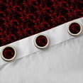 thumbnail image 4 of Feelyou Boho Damask Black Out Curtains, Black Red Ghost Curtains Pack of 2 (42x63 Each), 4 of 6