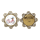 thumbnail image 1 of Acuarela Flor de lavanda de bicicletas Broche de flores, regalo de joyería para mujeres y niñas Unbranded M, 1 of 3