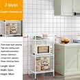 thumbnail image 1 of Multi-Layer Kitchen Rack Floor Stand Multi-Layer Household Microwave Stove Shelves Multi Scene Tool Pot Racks Kitchen Storage, 1 of 7