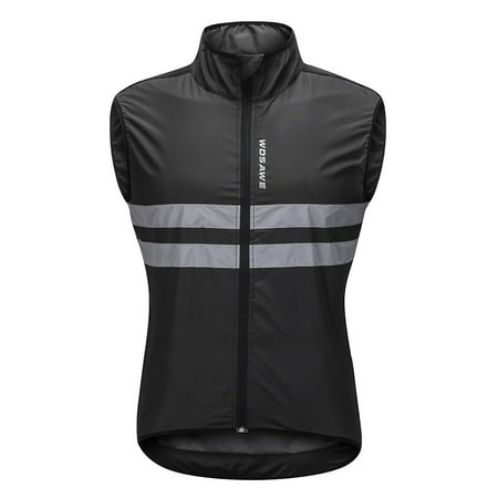 Wosawe Sleeveless Cycling Jersey Windproof Breathable MTB Bike Riding Top Sports Jacket for Men and