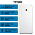 thumbnail image 2 of Kenmore 14 Cu. Ft. Convertible Upright Freezer/Refrigerator, Garage-Ready, Frost-Free (390L), White, 2 of 8