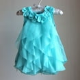 thumbnail image 4 of Girls' Dresses Baby Spring Summer Solid Color Flower Ruffle Sleeveless Princess Dress Size 3 M-6 M, 4 of 4