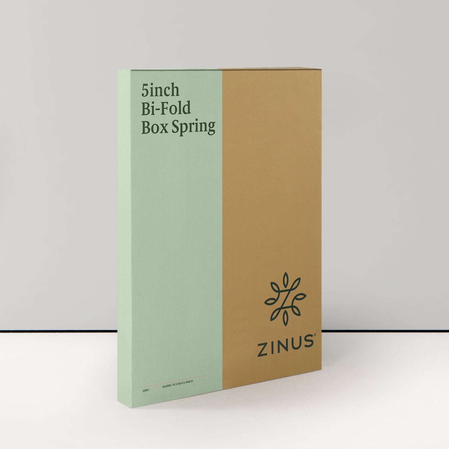 Zinus No Assembly 5" White Metal Box Spring, Twin