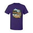 thumbnail image 2 of Wild Bobby, Paradise Surf Shack Marlin Pop Culture Men's Graphic T-Shirt, Purple, 3XL, 2 of 3