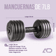 thumbnail image 2 of Combo 2 Mancuernas De 3.5k C/u + Par Polainas De 1Kg + Set 3 Bandas de Resistencia + Soga Sady Sport, 2 of 4