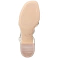 thumbnail image 4 of COLE HAAN Womens White Cushioned Arch Support Asymmetrical Calli Round Toe Flare Slip On Dress Thong Sandals Shoes 9.5 B, 4 of 4