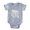 Heather Grey, variant on CafePress - Gothic Skull Initial K - Cute Infant Baby Football Bodysuit