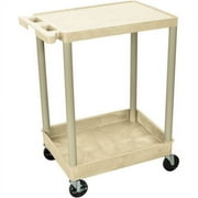 Luxor Flat Top and Tub Bottom Shelf Cart