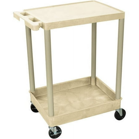 Luxor Flat Top and Tub Bottom Shelf Cart