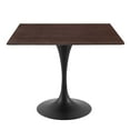 thumbnail image 1 of Dining Table, Square, Wood, Black Dark Brown, Modern Contemporary Urban Design, Kitchen Room Cafe Bistro Restaurant Hospitality, 1 of 6