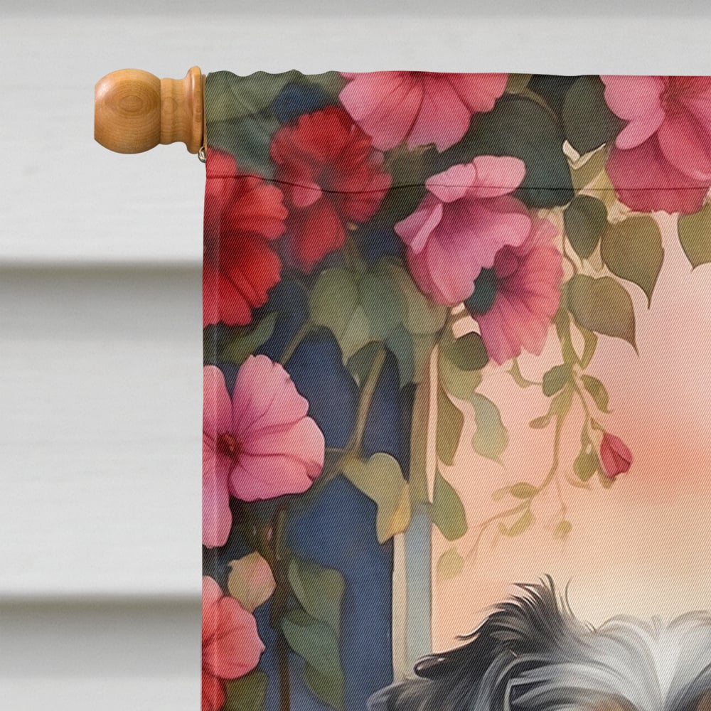Havanese Two Hearts House Flag 28 in x 40 in