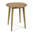 thumbnail image 7 of Jaxson Outdoor Acacia Wood Round Bistro Table with Straight Legs, Teak, 7 of 7