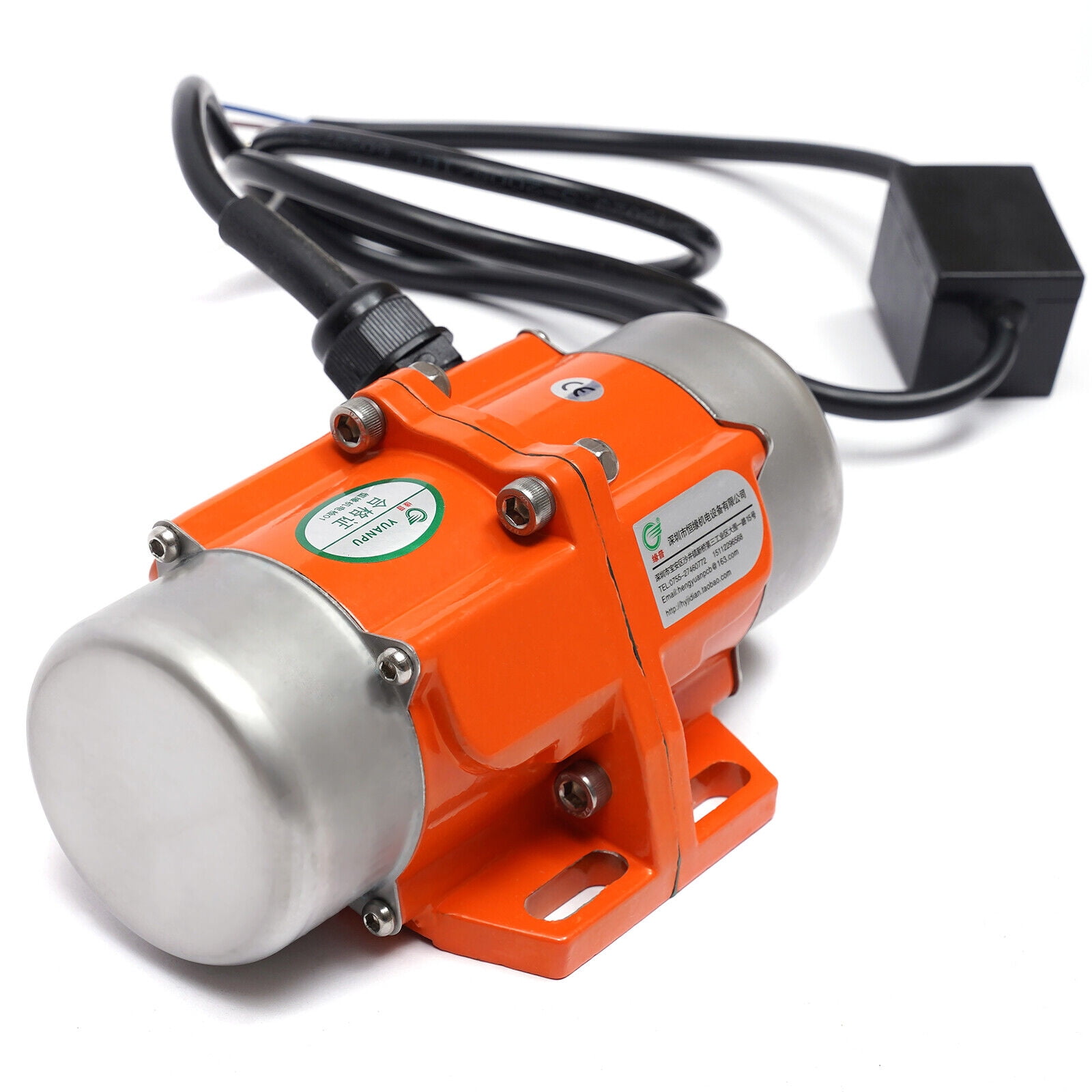 Aluminium-Betonvibrationsmotor 3600 U/min – 60 W, IP65, Für Rütteltische & Siebe – 170x110x79,5 Mm
