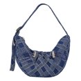 thumbnail image 2 of Bolsa de hombro para mujer, con cordón, para axilas, a la moda, informal, con bola de masa hervida (azul) Likrtyny Para Estrenar, 2 of 7
