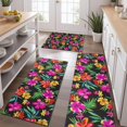 thumbnail image 2 of Pioneer Flower Floral Print Pattern Kitchen Rugs Sets Of 3,Kitchen Runner Rugs Non Skid Washable,Decorative Kitchen Floor Mats for Kitchen,Sink,Laundry,17"x30"+ 17"x47" + 17"x59", 2 of 6