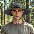 thumbnail image 2 of Versatile Adjustable Drawstring Bucket Hat for Outdoor Summer Activities with UPF Sun, 2 of 4