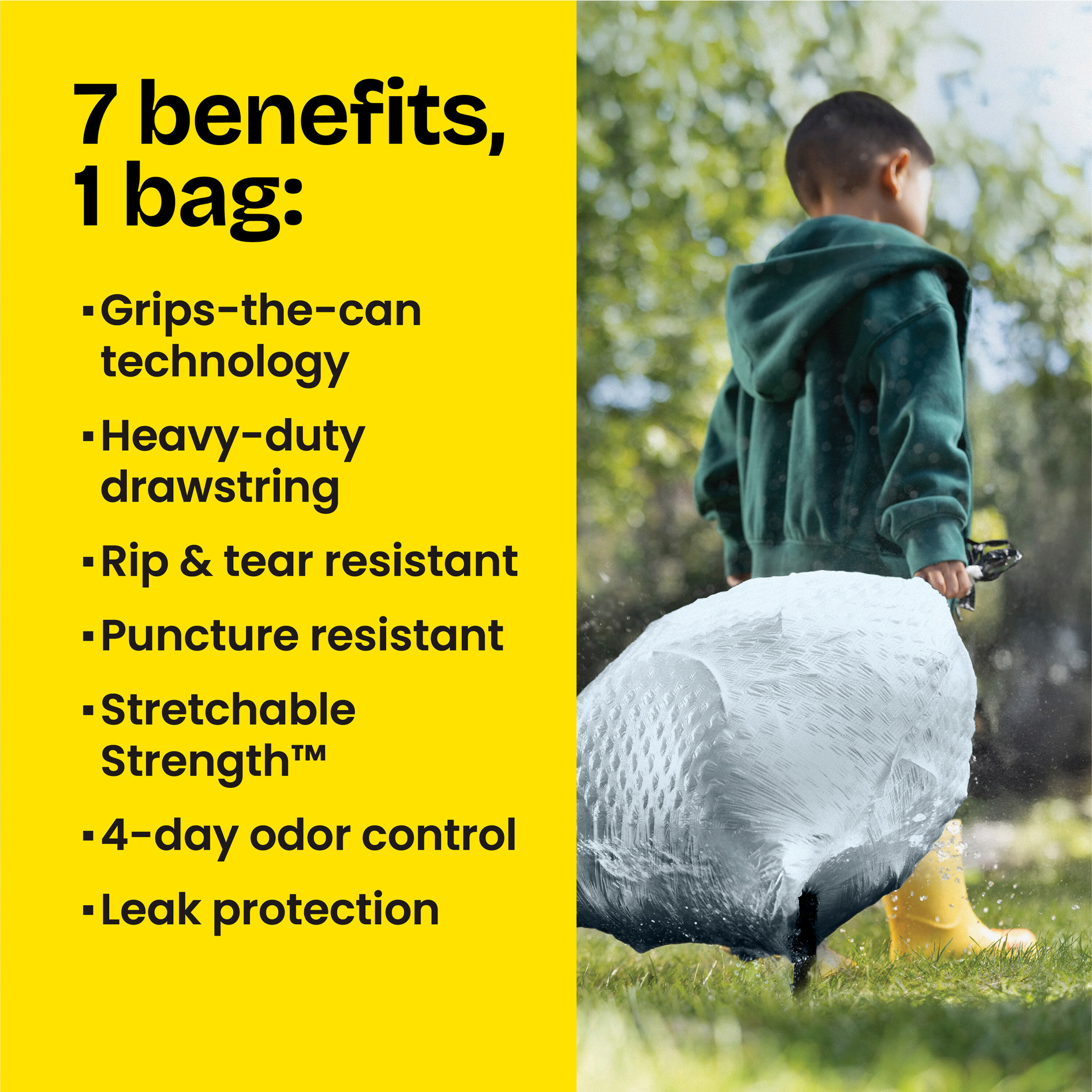 Glad ForceFlex 13-Gallon Drawstring Trash Bags, 40 Count photo 6