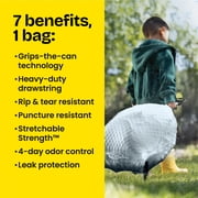 Glad ForceFlex Tall Kitchen Drawstring Trash Bags, 13 Gal, Gain Lavender, 40 Count