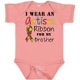 thumbnail image 3 of Inktastic I Wear an Autism Ribbon for My Brother Boys or Girls Baby Bodysuit, 3 of 5
