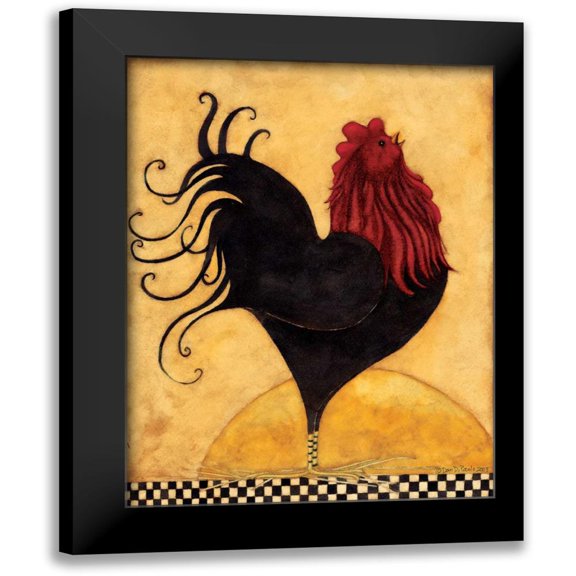 DiPaolo, Dan 12x14 Black Modern Framed Museum Art Print Titled - Rooster