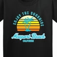 thumbnail image 4 of Inktastic Summer Enjoy the Sunshine Newport Beach Florida in Blue Youth T-Shirt, 4 of 5