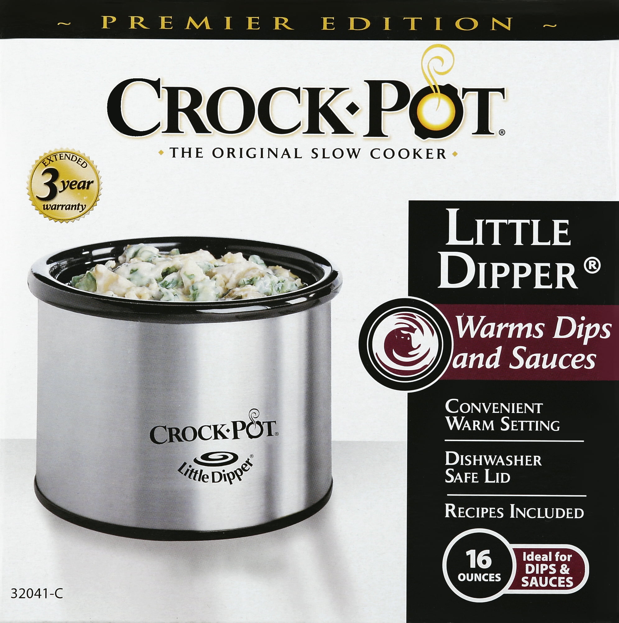 Crock-Pot Little Dipper Food Warmer, Silver 