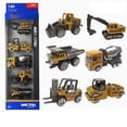 thumbnail image 4 of 5-piece Set 1:64 Alloy Engineering Vehicle Model Excavator Mixer Forklift Truck Educational Model Toys Modern, 4 of 4