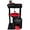 Black & Red, variant on ANHXN Small Leopard Print Cat Tree for Indoor Cats, Cat Tower with Scratching Post, Modern Cat House with Padded Perch, Kittens Condo with Cradle