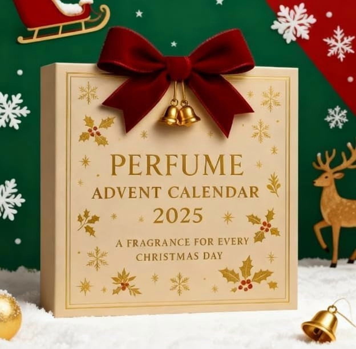 Feltree 2025 Perfume Advent Calendar for Women - 24 Travel-Size Mini Perfumes, Holiday Countdown Gift Set with Reusable Box