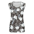 thumbnail image 4 of Tank Tops for Women Sleeveless Solid Color Loose Tank Top Black L, 4 of 4
