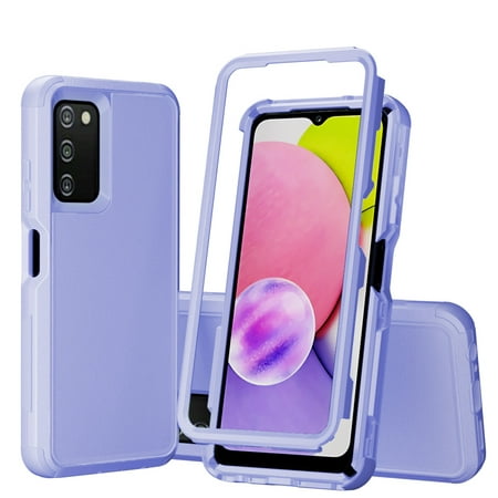 NIFFPD Galaxy A03S Phone Case, Samsung A03S Case, Shockproof Drop protection Cover Phone Case for Samsung Galaxy A03S Light Purple