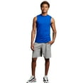 thumbnail image 2 of Russell Athletic Men's and Big Men's 9-10" Cotton Shorts with Pockets and Adjustable Waist, Sizes S-4XL, 2 of 7